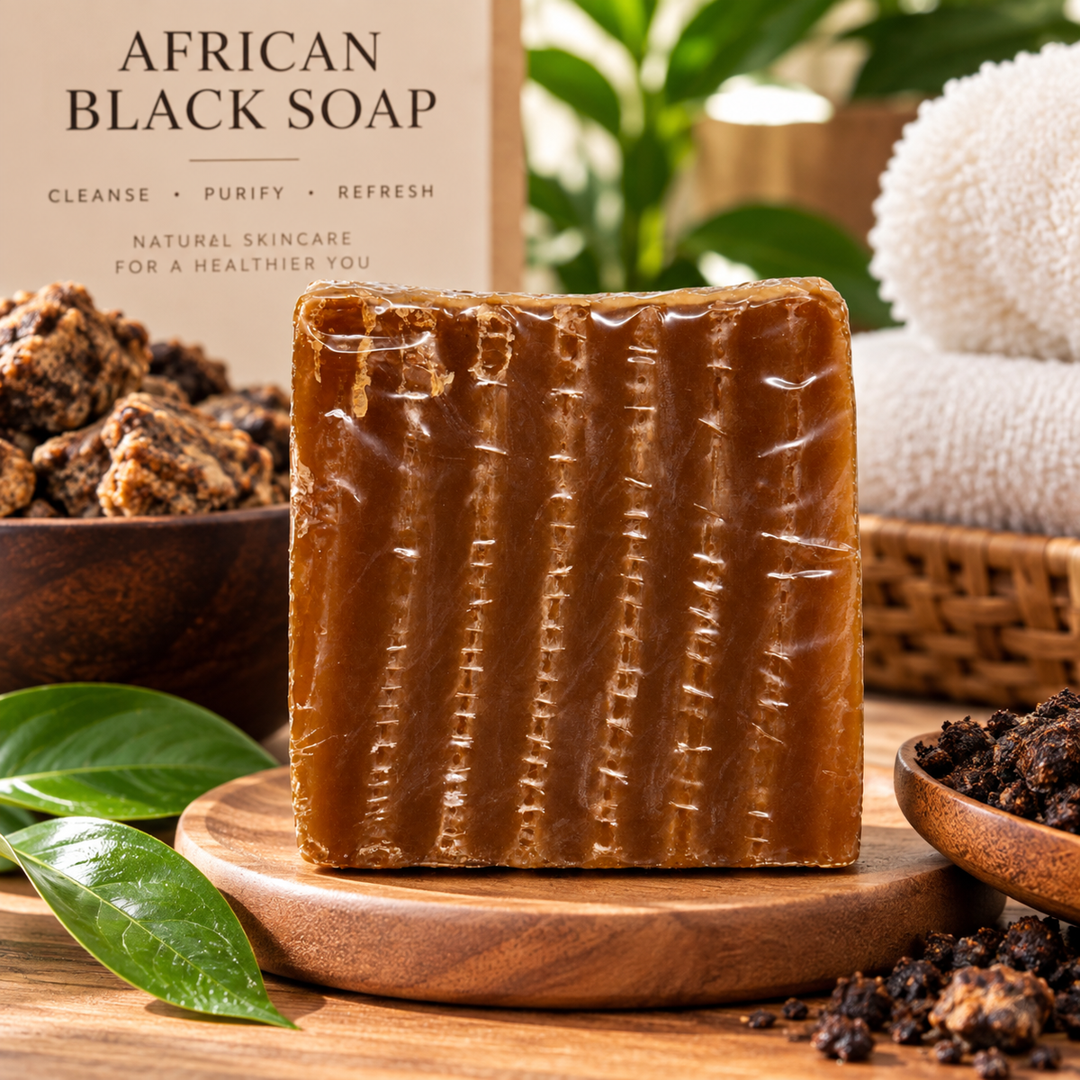African Black Turmeric Soap Bar